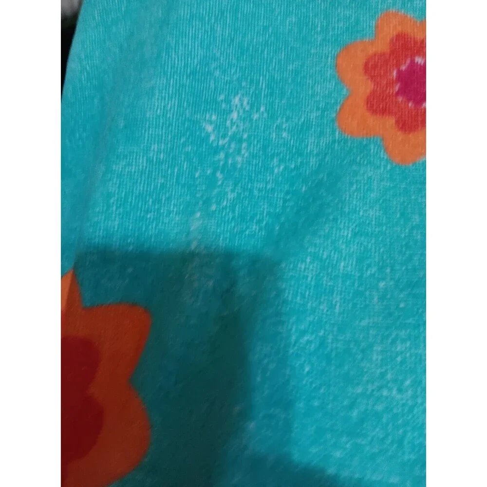 Coppertone Sunscreen Sun Tan Lotion Beach Towel Floral Hawaiian Look Hibiscus